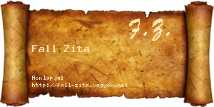 Fall Zita névjegykártya